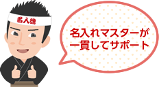 名入れマスターが 一貫してサポート